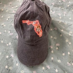 Florida Silhouette Floral Dad Hat